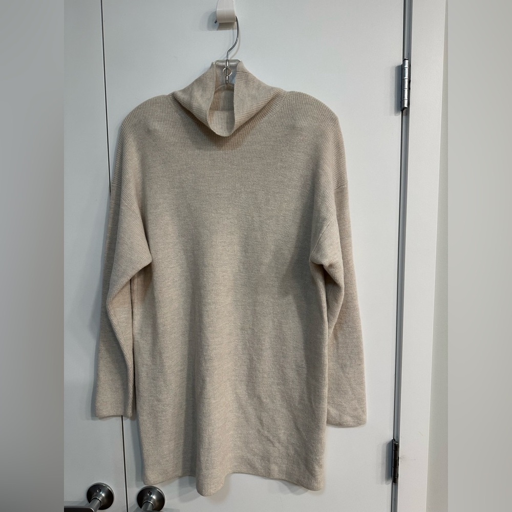 BABATON Cream Turtleneck Sweater Dress - Picture 3 of 7